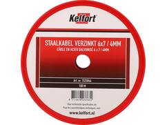 Kelfort Staalkabel geg 6x7 4 MM