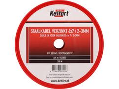 Kelfort Staalkabel geg 6x7 pvc gecoat 2-3 MM