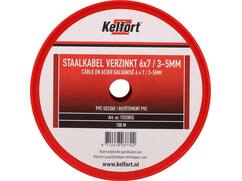 Kelfort Staalkabel geg 6x7 pvc gecoat 3-5 MM