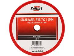 Kelfort Staalkabel RVS 7x7 3 MM
