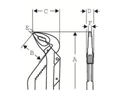 BAHCO Waterpomptang 8224 250 MM