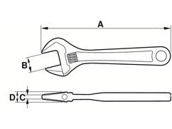 Bahco Moersleutel 9073 ERGO 308 mm
