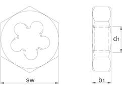 I-Tools Zeskante snijmoer HSS 27.100B / 1 stuks M3