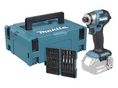 Makita Slagschroevendraaier body in Mbox met bitset DTD173ZJX2 18V