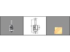 TRASCO Keermeskantenfrees+lager D8 19X30MM