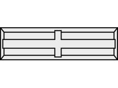 Trasco Keermes 4 zijdig 30X5.5X1.1MM 10st