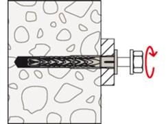 Fischer Constructieplug met schroef SXRL FUS 10X60MM 50st