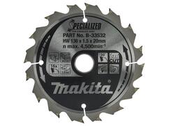 MAKITA Cirkelzaagblad Hout / 16T 136X20X1.5