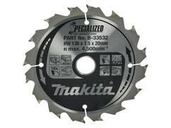 MAKITA Cirkelzaagblad Hout / 16T 136X20X1.5