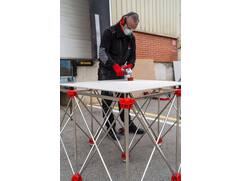 RUBI werktafel inklapbaar RETRAC-TABLE 120X120CM max.700KG