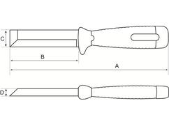 BAHCO Steekbeitel/Hakmes SB-2448