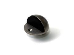 DX Deurstopper met zwarte zijbuffer inliggend rvs 45X25 MM