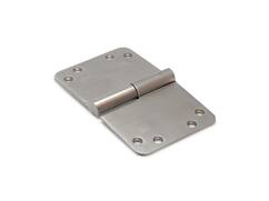 DX VH kogelpaumelle rond DIN rechts RVS rvs geborsteld 150X89 MM