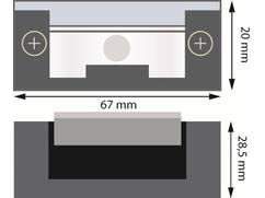 DX Sluitplaat elektrisch ruststroom met spanning vergrendeld esp1711 dc24 24V-DC