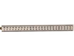KELFORT Duimstok kunststof WIT 1 METER