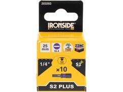 Ironside Bit 1/4 standaard S2 10 stuks sl4-25 mm