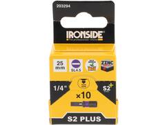 Ironside Bit 1/4 standaard S2 10 stuks sl4,5-25 mm