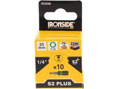 Ironside Bit 1/4 standaard S2 10 stuks tx15-25 mm