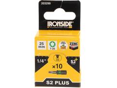 Ironside Bit 1/4 standaard S2 10 stuks tx20-25 mm