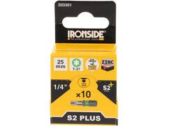 Ironside Bit 1/4 standaard S2 10 stuks tx27-25 mm
