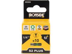Ironside Bit 1/4 standaard S2 10 stuks tx40-25 mm