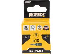 Ironside Bit 1/4 standaard S2 10 stuks hex3-25 mm