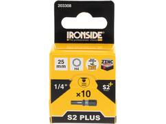 Ironside Bit 1/4 standaard S2 10 stuks hex4-25 mm