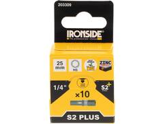 Ironside Bit 1/4 standaard S2 10 stuks hex5-25 mm