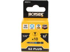 Ironside Bit 1/4 standaard S2 10 stuks pz1-50 mm