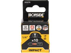 Ironside Bit 1/4 impact S2 10 stuks ph2-32 mm