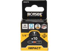 Ironside Bit 1/4 impact S2 10 stuks pz2-32 mm
