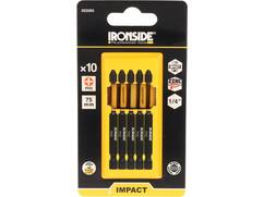 Ironside Bit 1/4 impact S2 10 stuks ph2-75 mm