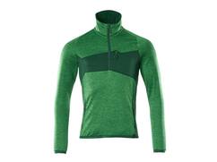 Mascot Fleecetrui met korte rits helder groen/groen S
