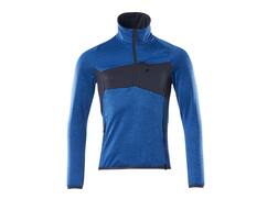 Mascot Fleecetrui met korte rits helder blauw/donkermarine L