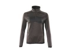 Mascot Fleecetrui met korte rits dames donkerantraciet/zwart 3XL