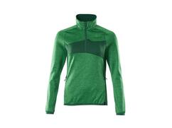 Mascot Fleecetrui met korte rits dames helder groen/groen 2XL