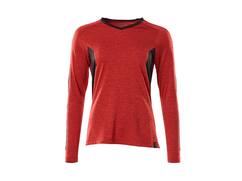 Mascot T-shirt met lange mouwen dames signaalrood/zwart M ONE