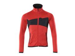 Mascot Fleecetrui met rits signaalrood/zwart XS