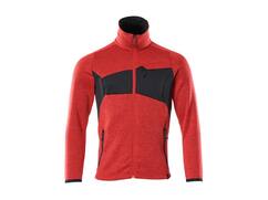 Mascot Gebreide trui met rits signaalrood/zwart 4XL