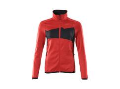 Mascot Fleecetrui met rits dames signaalrood/zwart 2XL