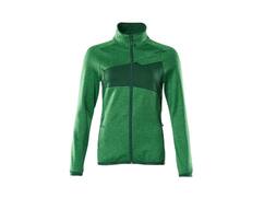 Mascot Fleecetrui met rits dames helder groen/groen M