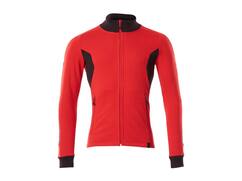 Mascot Sweatshirt met rits signaalrood/zwart 2XLONE