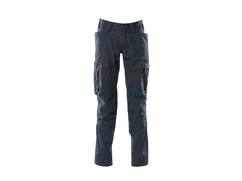 Mascot Broek stretch panelen met kniezakken donkermarine 90C54