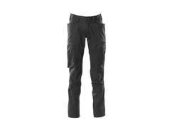Mascot Broek stretch panelen met kniezakken zwart 82C47