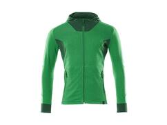 Mascot Capuchontrui met rits helder groen/groen L ONE