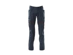 MASCOT Werkbroek stretch panelen met dijbeenzak DONKERMARINE 90C58