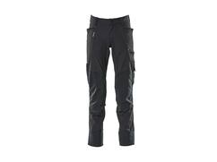 Mascot Werkbroek stretch met kniezakken donker marine 90C48