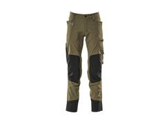 Mascot Werkbroek stretch met kniezakken mosgroen 90C47