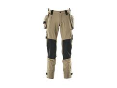 MASCOT Werkbroek stretch met cordura kniezakken LICHTKHAKI 90C49