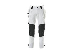 MASCOT Werkbroek stretch met cordura kniezakken WIT 90C48
